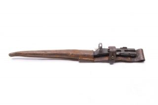 Wwii U.  S.  M1941 Us Johnson Rifle Bayonet & Scabbard