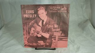 Elvis Presley Rca 47 - 6643 Love Me Tender 45 W/ Sleeve 1956 Vg
