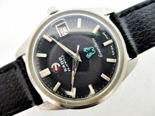 VINTAGE RADO GREEN HORSE ROUND SS THICK LUGS AUTOMATIC DW1038 WATCH $1 3