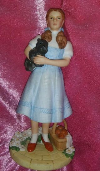Avon 1985 Images Of Hollywood Judy Garland Dorothy W/toto Figurine Wizard Of Oz
