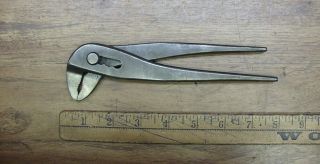 Vintage Carlson Tongue & Groove Parrot Jaw Pliers,  7 - 5/8 ",  Usa,