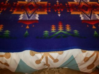 Vintage Pendleton Beaver State Wool Blanket 64X46 imperfect 2