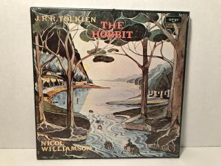 J.  R.  R.  Tolkein " The Hobbit " 4 Lp Argo Box Set  Read By Nicol Williamson