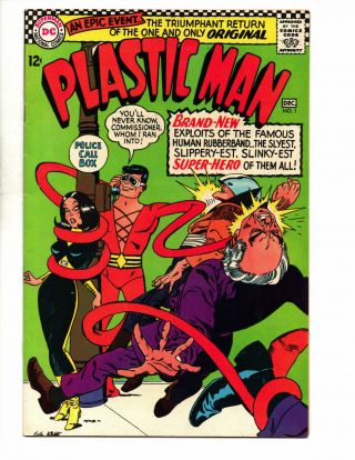 Plastic Man 1 (1966 Dc Comics) - 1st Sa App.  Plastic Man