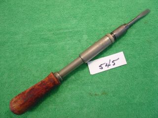Vintage  Yankee  No.  30a (stanley) Ratcheting Screwdriver W/1 Bit Made In Usa