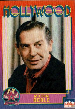 Milton Berle (d.  2002) - Comedian - Hollywood Walk Of Fame - Autograph Trading Card