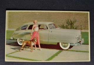 1950 Nash Airflyte Ambassador Postcard Brochure 50