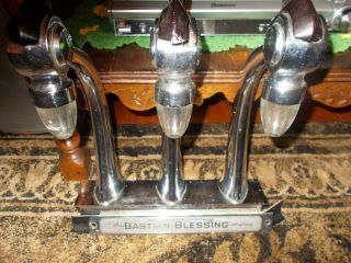 Vintage Soda Fountain Draft Arms Bastian Blessing Triple Arms