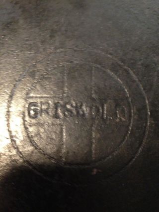 Vintage Griswold No.  12 Cast Iron Skillet Erie PA 719 B 2