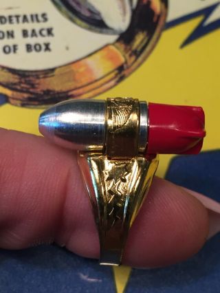 Lone Ranger Atomic Bomb Ring With Kix Cereal Box