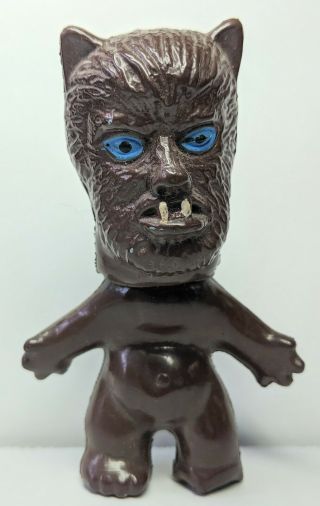 1960s Vintage Monster Men Wolf Man Wolfman Nik Troll Figure Toy Nude Version