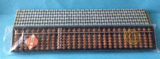 Vintage Tenka - Ichi/ Tomoe Japanese Soroban / Abacus,  27 Digit Rods,  Boxed,  Instr