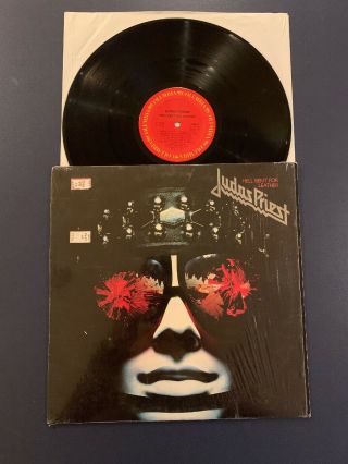 Judas Priest Hell Bent For Leather Lp Vinyl Vg,  /vg,  In Shrink
