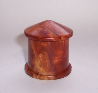 Vintage Art Deco Style Burr/burl Wood Trinket Keepsake Box