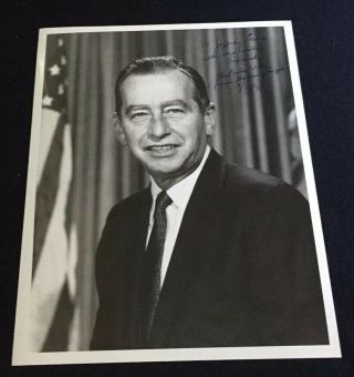 Ny York Governor Autograph Photograph Malcolm Wilson Signed Photo