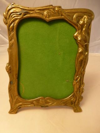 Art Nouveau Brass Maiden Frame 2