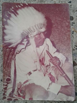 George Whitewater Kickapoo War Chief 1971 Photographs (4) & 2 Coins