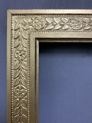 Antique Victorian Arts And Crafts Carved Oak Rosseti Frame 2