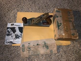 Vintage Craftsman Hand Plane And Instructions Wood Tool