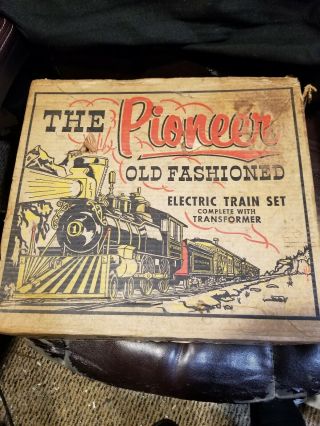 Vintage Marx Toys " The Pioneer " Old Fashioned Train Set
