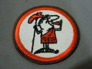 Vintage " Little Caesar " Embroidered Iron - On Patch 3 " Pizza - Pizza