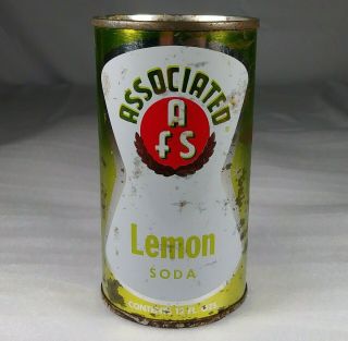 Associated Food Stores Lemon Flat Top Soda Can Jamaica Ny Pre Zip Code Era
