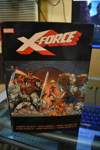 X - Force Omnibus Volume 1 Marvel Hardcover Nicieza Liefeld Deadpool Nm 98 Cable