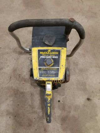 Vintage Mcculloch Pro Mac 850 Chainsaw