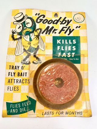 Vintage Collectible 1961 " Good - By Mr.  Fly " Bug Killer.  Package.