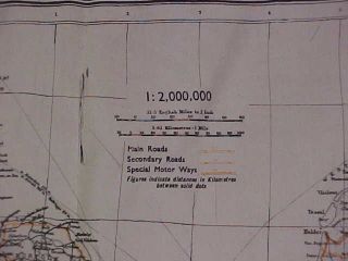 Orig WW2 RCAF / RAF Silk Escape Map 