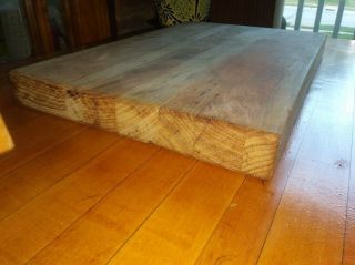 Cherry Wood Cutting Board Vintage Old Butcher Block Large 19.  5 " L Thick Heavy