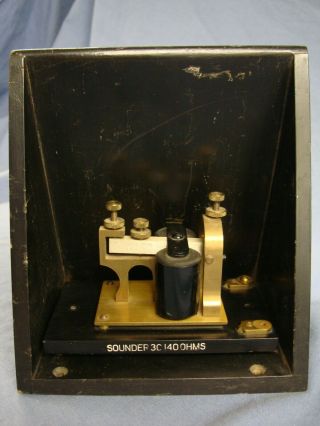 Vintage Western Electric 3c 140 Ohm Telegraph Sounder And 12a Resonator Box.