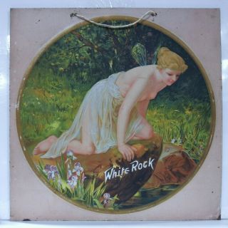 Antique White Rock Table Water Lithographed Tin Sign