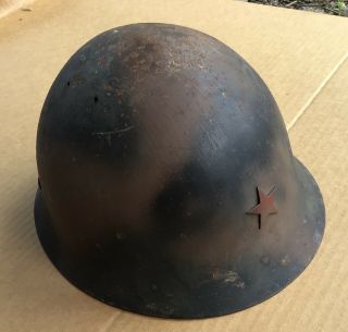 Wwii Ww2 Japanese Camouflage Type 90 Helmet With Complete Liner Army Combat Camo