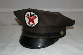 Vintage Texaco Gas Service Station Attendants Hat Uniform Cap