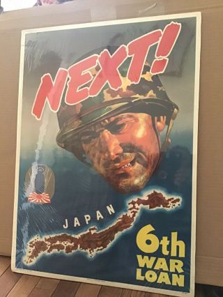 Next 6th War Loan - Ww2 Poster - 20x30 Bingham 1944 Japan Atomic Bomb