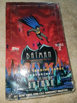 1993 Topps Batman Animated Series 2 Deluxe Trading Cards Box
