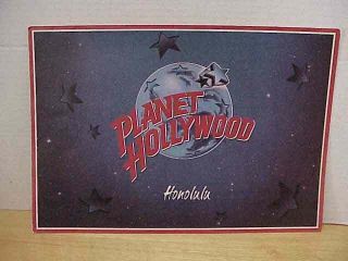 Planet Hollywood Restaurant Menu Honolulu Hawaii