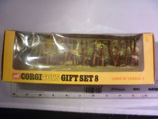 Vintage Corgi Toys Gift Set 8 Lions Of Longleat Empty Box Only