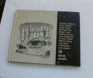 Rare Vintage Vw Volkswagen Think Small Book 1967 Complimentary Beetle Bug Look
