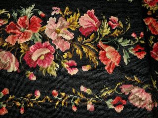 Antique Gobelin Stitched Tapestry For Upholstery Or Cushion Cover.