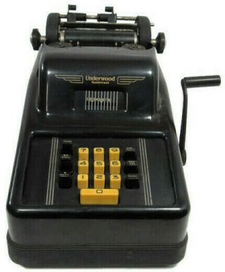 Sundstrand Underwood Vintage Collectible Antique Cash Register Adding Machine