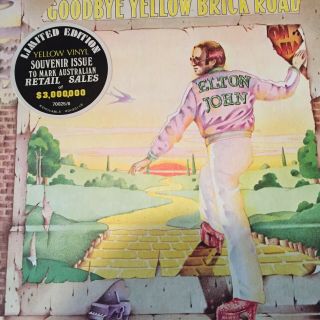 Elton John.  Yellow Brick Road - - Rare 1978 Australian Limited Ed Yellow 12 " Lp