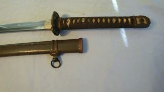WWII Imperial Japanese Army officer ' s sword Shin Gunto ww2 Katana 1944 Signed 2