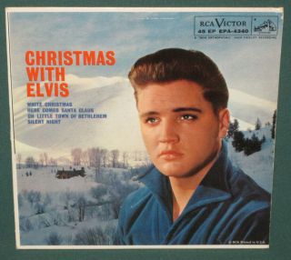 Elvis Presley Rca Epa - 4340 Christmas With Elvis Ep Nm 1958 Cover Only