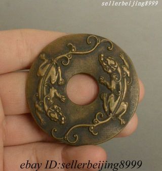 Folk 化险为夷 China Tong Qian Bronze Cash Money Currency Copper Coin Huaxian Weiyi