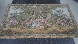 Antique 19c Aubusson French Tapestry Size 33 " X57cm84x145