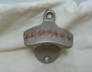 Vintage Crosley Starr X Cast Iron Wall Mount Bottle Opener
