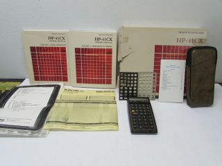 Vintage 1986 Hewlett - Packard Hp - 41cx - Scientific Calculator - Complete -