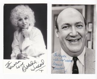 Barbara Windsor / Bernard Bresslaw Signed Photographs - Carryon / Comedy